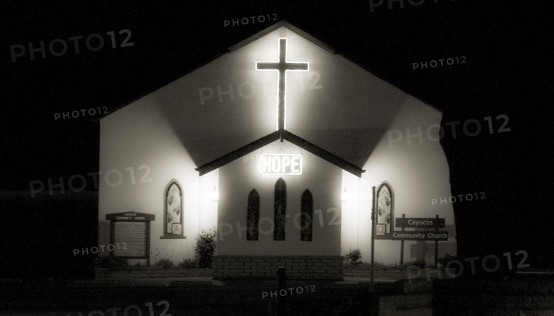 Church on Highway in Cayucos, CA