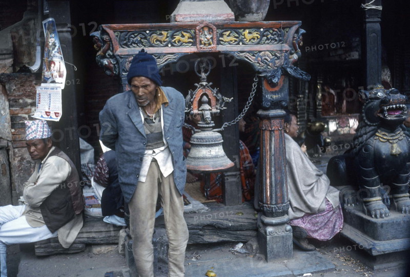 Population locale, Place Durbar, Patan, Népal, Inde.