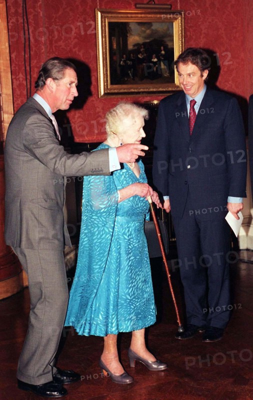 Prince Charles,Queen Mother & Prime Minister Tony Blair