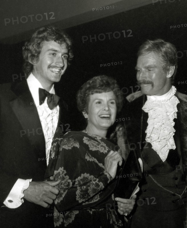 Charlton Heston, Wife Lydia And Son Frasier