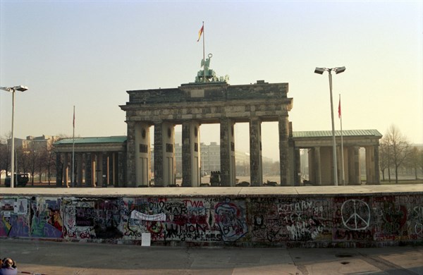 After the Fall of the Berlin Wall, November 1989