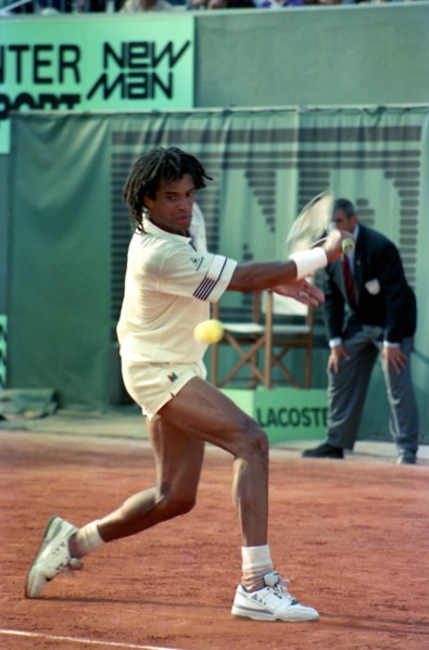 Yannick Noah, tournoi de Roland-Garros 1990