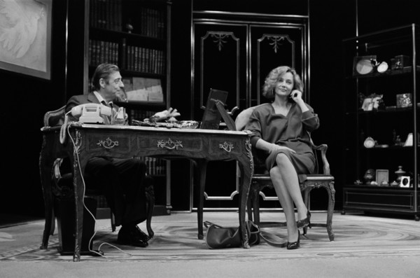 François Périer and Caroline Cellier, 1985