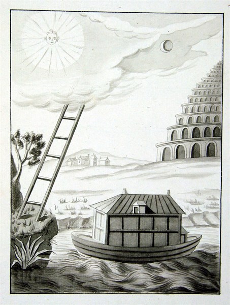 L’Arche de Noé, l’échelle à cinq barreaux et la Tour de Babel