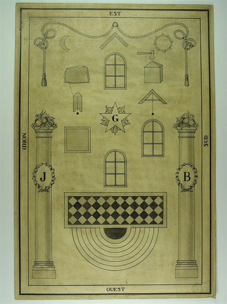 Ink drawing of a Tracing board