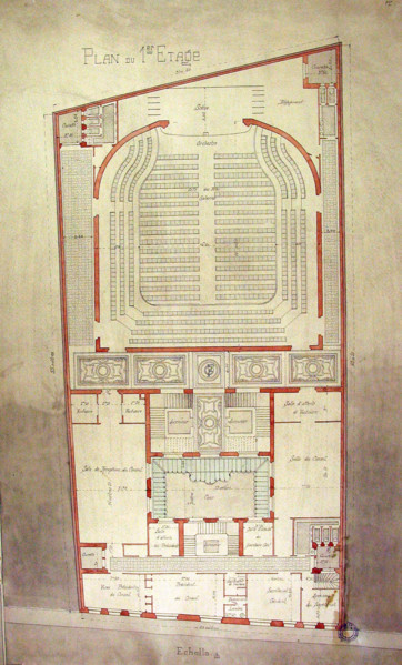 Plans du Grand Orient de France, 1er étage
