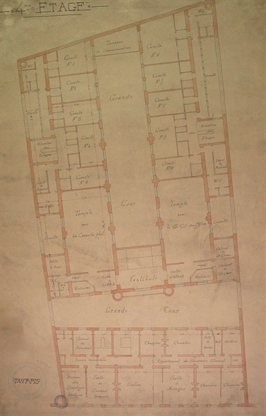 Plans du Grand Orient de France, 4e étage