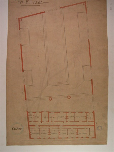 Plans du Grand Orient de France, 5e étage