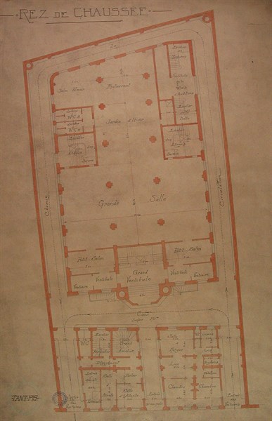 Plans du Grand Orient de France, rez-de-chaussée