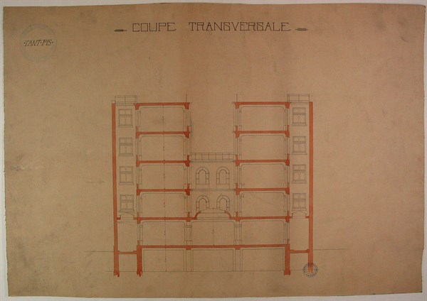 Plans du Grand Orient de France, coupe transversale