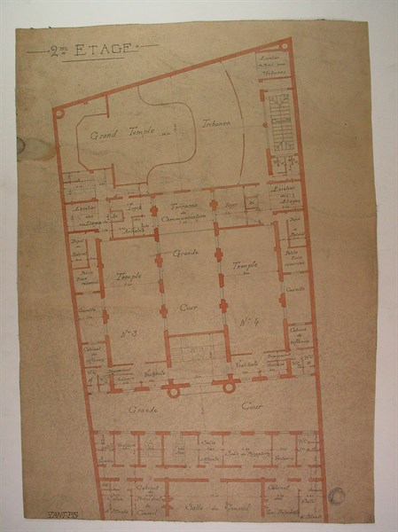 Plans du Grand Orient de France, 2e étage