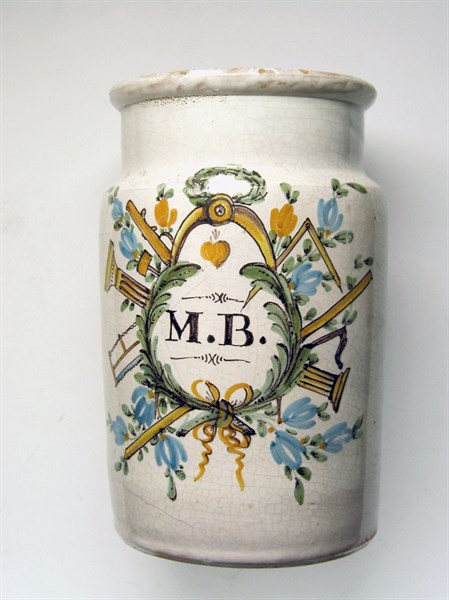 Tobacco jar.