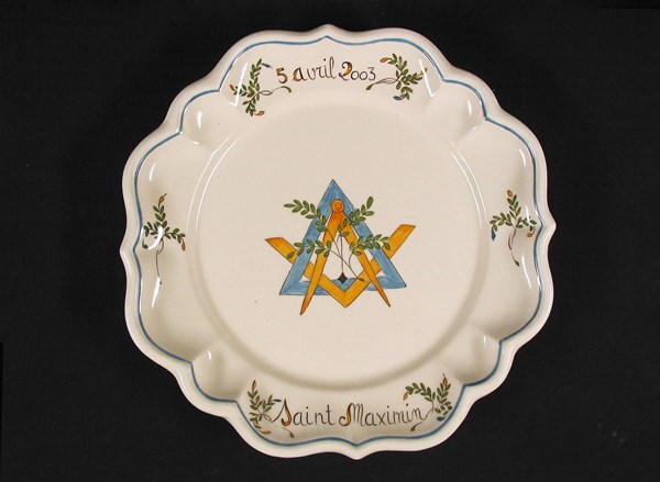 Provençal faience plate.