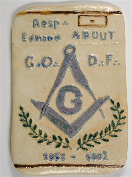Handmade terracotta token