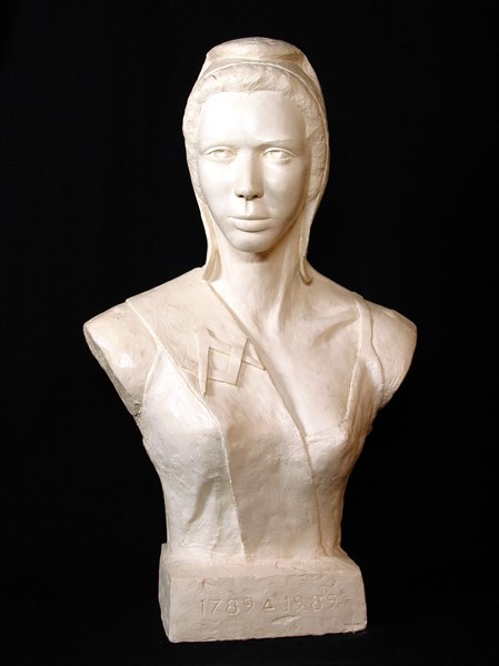 Masonic Marianne in plaster