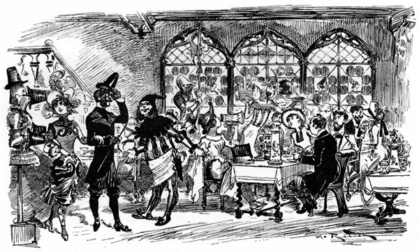 Le grand restaurant de la Tour de Nesle, illustration de Robida