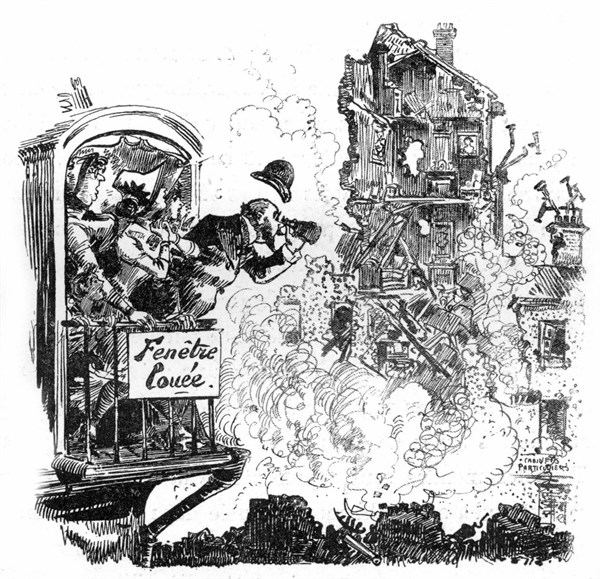 Sublimes horreurs de la guerre civile, illustration de Robida