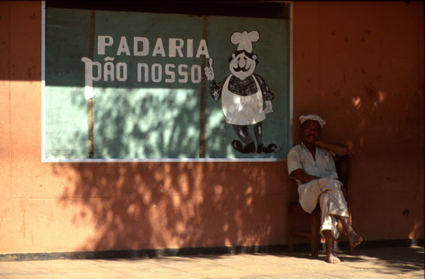 baker outside his bakery
