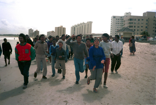 1989, The Strand, Cape Town, South Africa

coloured people, demonstrations against apartheid,