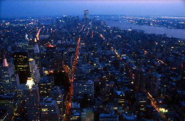 New York skyline less than a month before the World Trade Center attack