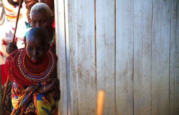 samburu child bride goes for medical check up