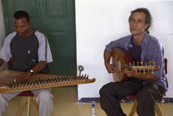 A Taarab orchestra plays in the Cultural Music Club in Stone Town, Zanzibar. It is difficult to