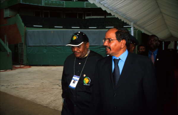 The launch of the African Union at the Absa Stadium in Durban, South Africa, July 9, 2002. The