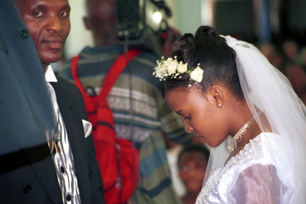 At the altar