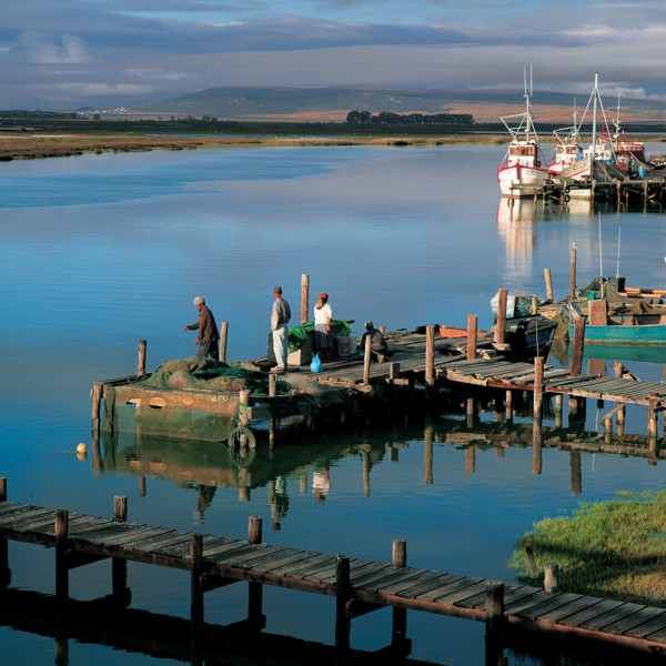FISHERMEN AT VELDDRIF HARBOUR