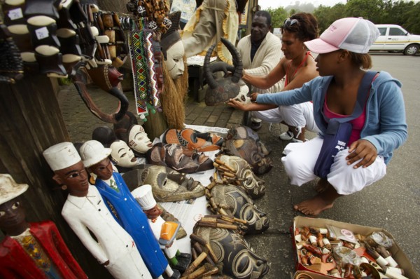 Artisanat et bibelots à la Fenêtre de Dieu, Afrique du Sud