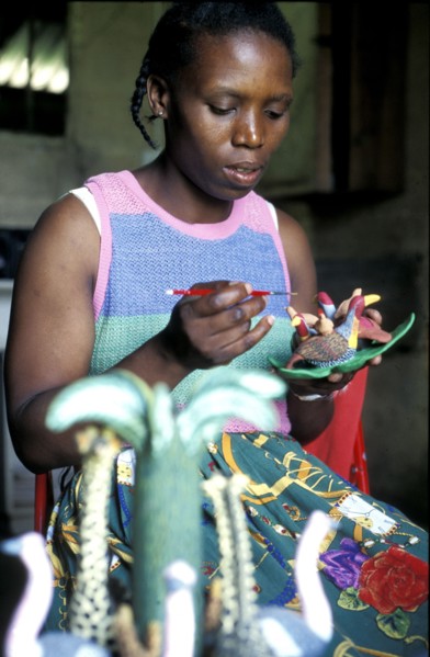 Atelier de céramique à Ardmore, Afrique du Sud