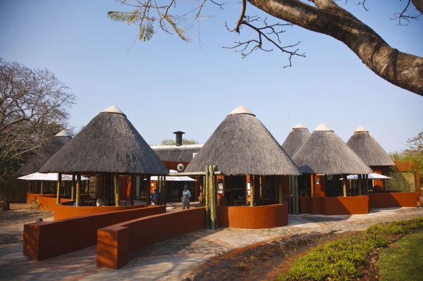 Le restaurant du camp Pretoriuskop, Afrique du Sud