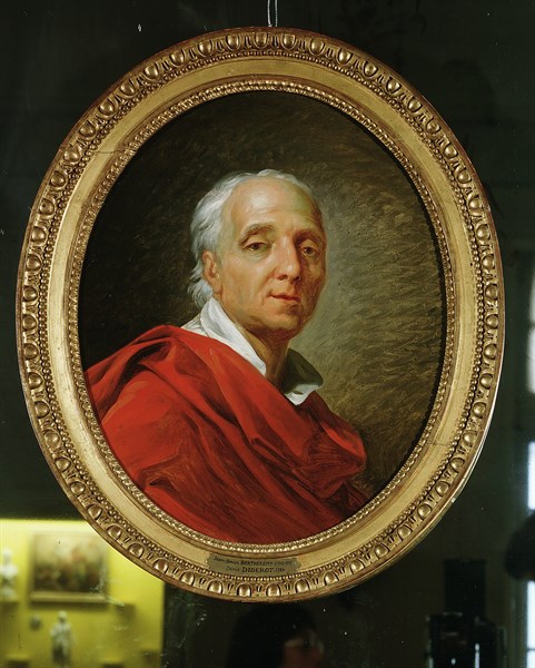Portrait de Denis Diderot (1713-1784) par Antoine Barthélémy (1743-1811)
Diderot était un homme de lettres français, auteur de l'Encyclopédie