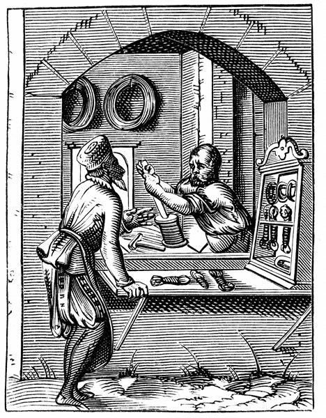 Wire Worker. From 16th century, by Jost Amman