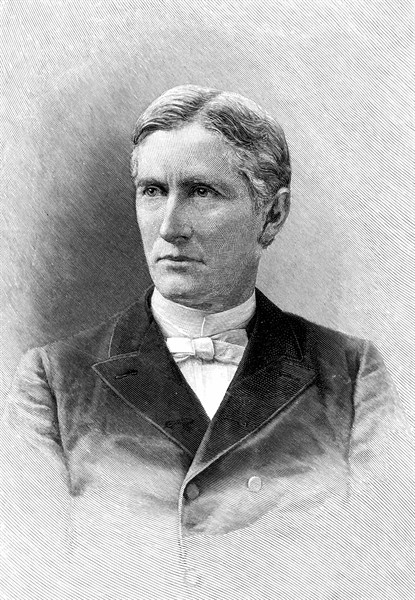 Engraving showing George Frederick Wright