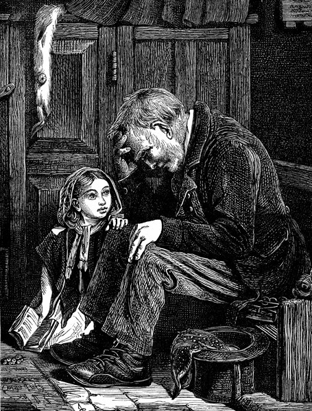 Gravure représentant les sièges gratuits pour les pauvres dans les églises anglicanes d'Angleterre
