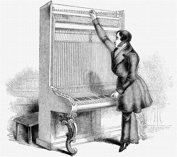 Accordage d'un piano de la facture Broadwood
