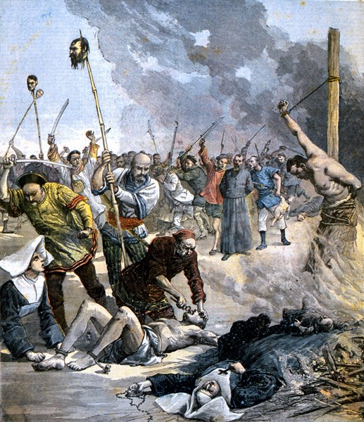 Torture and murder of Christian nuns and priests during the Boxer rising in China