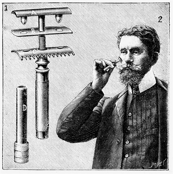 King Gilette's safety razor with replaceable blade