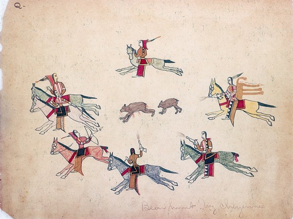 Chasse à l'ours, août 1875