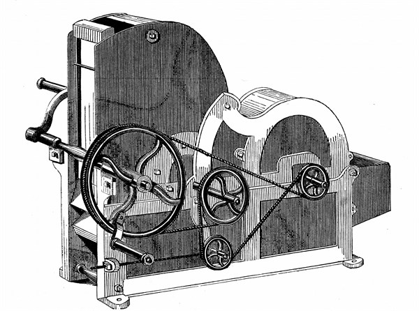 Elihu Whitney's (1765-1825) saw-gin for cleaning cotton