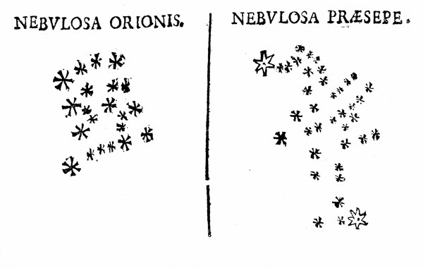 Galilée, Constellation d'Orion et du Cancer