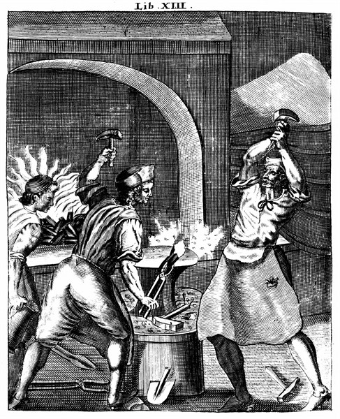 Johannes Baptista della Porta, "Blacksmiths at work"
