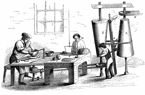 Fabrication d'un plat en Faïence