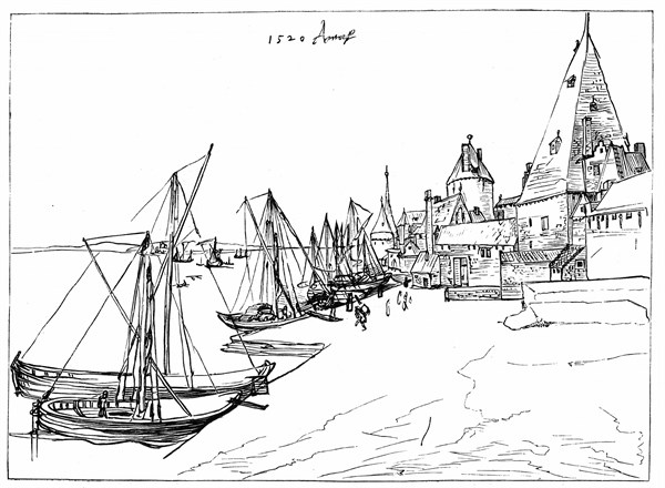 Port d'Anvers en 1520
