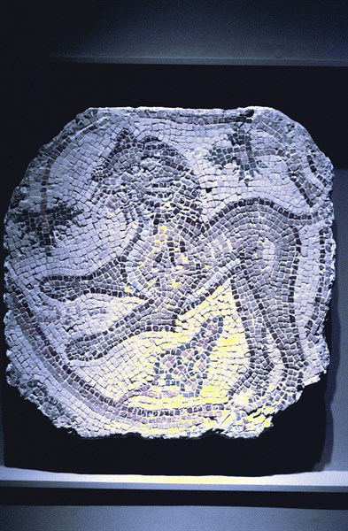 Roman mosaic of a lion