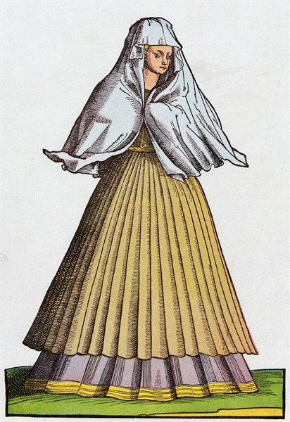 Roman prostitute or courtesan of the 16th century
