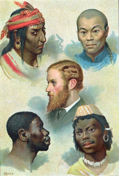 Five types into which JF Blumenbach