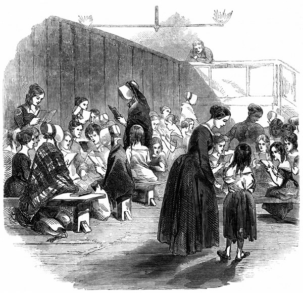 Teaching girls to read in The Ragged School Union
