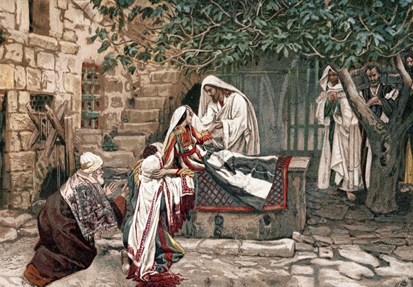 Christ raising the daughter of Jairus